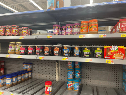 Frooze Balls Tubs on Walmart Shelf